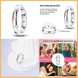 925 Silver Zircon Ring Women's Wedding Jewelry Gift