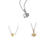 925 Sterling Silver Ginkgo Ball Necklace Gift
