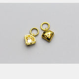 925 Sterling Silver Zircon Charms Pendants for Jewelry Making DIY Gift