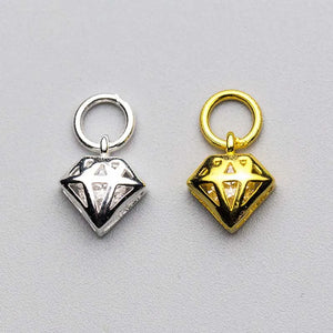 925 Sterling Silver Zircon Charms Pendants for Jewelry Making DIY Gift