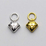 925 Sterling Silver Zircon Charms Pendants for Jewelry Making DIY Gift