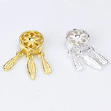 925 Silver Dream-catcher Tassel Charms Feather Pendants