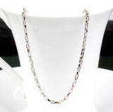 925 Sterling Silver Box Chain Necklace Set No Fade Gift