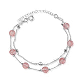 925 Silver Opal Stone Bracelet Women's Jewelry Gift