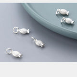 925 Silver Fish Charms for DIY Jewelry Making