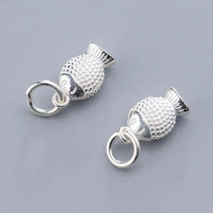 925 Silver Fish Charms for DIY Jewelry Making