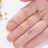 925 Silver Heart Bracelet Cubic Zirconia Micro Pave Women's Jewelry