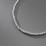 925 Silver Female Korea Beads Ball Charm Bracelet Wedding Gift
