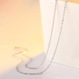925 Silver Necklace for Women 18 inch O-Chain