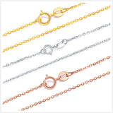 925 Silver Necklace for Women 18 inch O-Chain