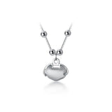 925 Sterling Silver Lucky Bean Longevity Lock Pendant Necklace
