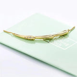 925 Silver Flower Branch Bracelet CZ Charms Slide