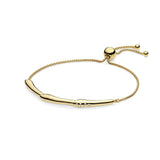 925 Silver Flower Branch Bracelet CZ Charms Slide