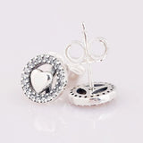 925 Silver Forever Hearts Stud Earrings for Women