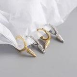 925 Sterling Silver Zircon Cone Earrings Bride Jewelry