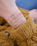 925 Silver Lightning Evil Eye Charm Bracelet