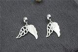 925 Silver Angel Wings Charms for DIY Jewelry Making