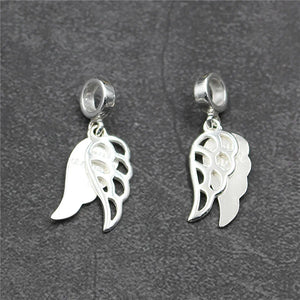 925 Silver Angel Wings Charms for DIY Jewelry Making