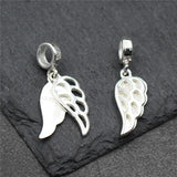 925 Silver Angel Wings Charms for DIY Jewelry Making