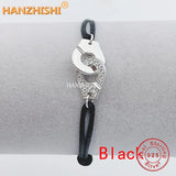 925 Silver Handcuffs Bracelet Zircon Menottes