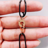 925 Silver Handcuffs Bracelet Couple R10 Jewelry Gift