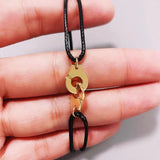 925 Silver Handcuffs Bracelet Couple R10 Jewelry Gift