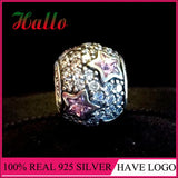 925 Silver Heart Charm Cubic Zirconia for Bracelets