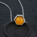 925 Silver Hexagonal Frame Beads Fit Gem Beads Encircle Spacer