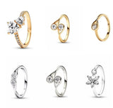 925 Silver High Droplet Petal Ring Jewelry for Women