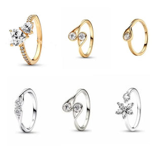 925 Sterling Silver Petal Ring for Women