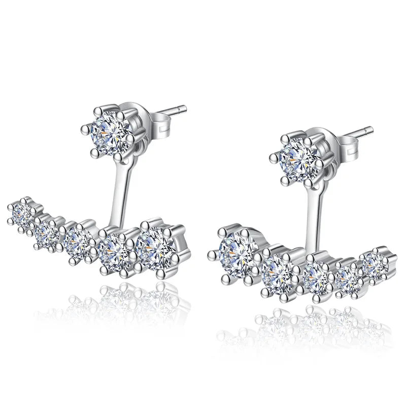 925 Silver Crystal Earrings for Women