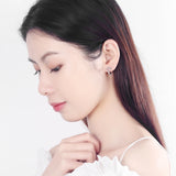925 Sterling Silver Heart Ear Cuff Clip Earrings, No Piercing