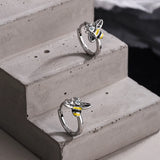 925 Silver Bee Hoop Earrings Wedding Party Jewelry Gift Jfl