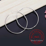 925 Sterling Silver Hoop Earring Vintage Party Earrings for Women Wedding