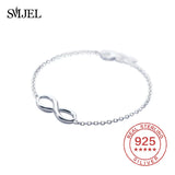 925 Silver Infinity Charm Bracelets Friendship Bracelet