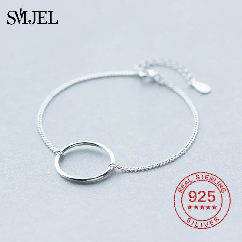 925 Silver Infinity Charm Bracelets Friendship Bracelet