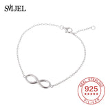 925 Silver Infinity Charm Bracelets Friendship Bracelet