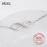 925 Silver Infinity Charm Bracelets Friendship Bracelet