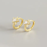 925 Silver Ins Giant Stars Women Girl Birthday Gift Jewelry