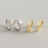 925 Silver Ins Giant Stars Women Girl Birthday Gift Jewelry