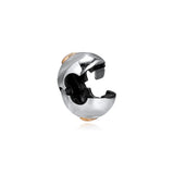 925 Sterling Silver Heart Clip K Charm for DIY Bracelets
