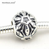925 Silver Snowflake Bead for Charm Bracelet & Choker