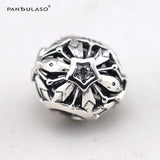 925 Silver Snowflake Bead for Charm Bracelet & Choker