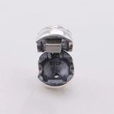 925 Silver Enamel Flower Clip Charm Fits Bracelet & Necklace
