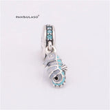 925 Sterling Silver Seahorse Dangle Bead for Bracelet & Choker