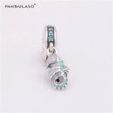925 Sterling Silver Seahorse Dangle Bead for Bracelet & Choker