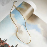 925 Sterling Silver Chain Choker Necklace for Women