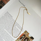 925 Sterling Silver Chain Choker Necklace for Women