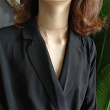 925 Sterling Silver Chain Choker Necklace for Women