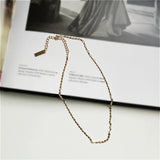 925 Sterling Silver Chain Choker Necklace for Women